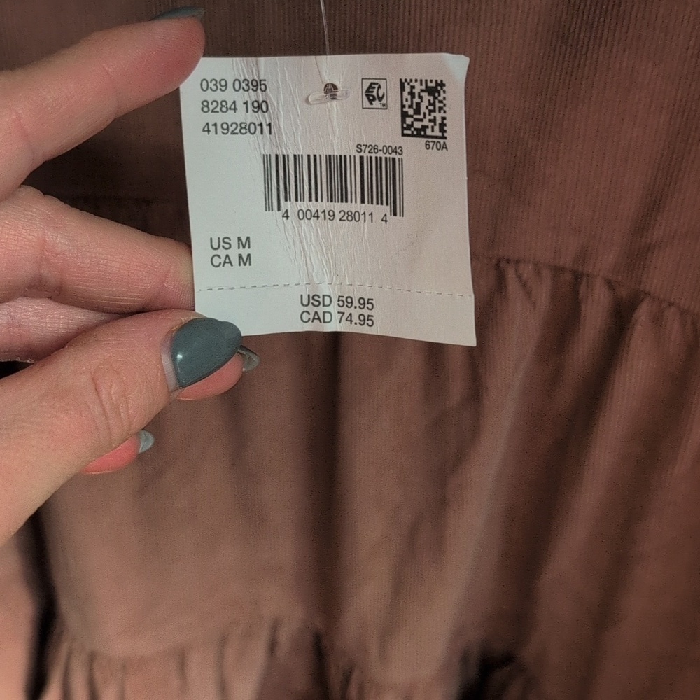 American Eagle Puff Sleeve Corduroy Dress - Picture 10 of 10